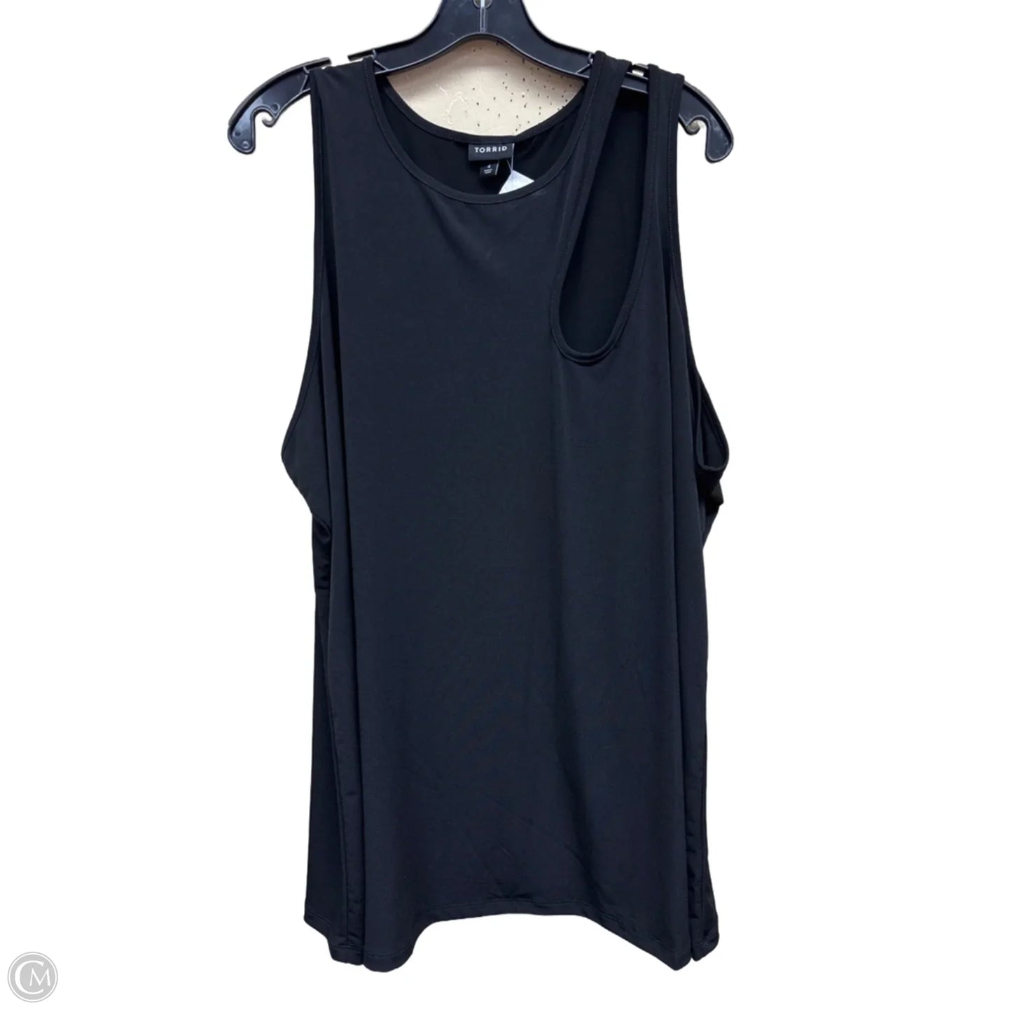 Top Sleeveless By Torrid In Black, Size: 4