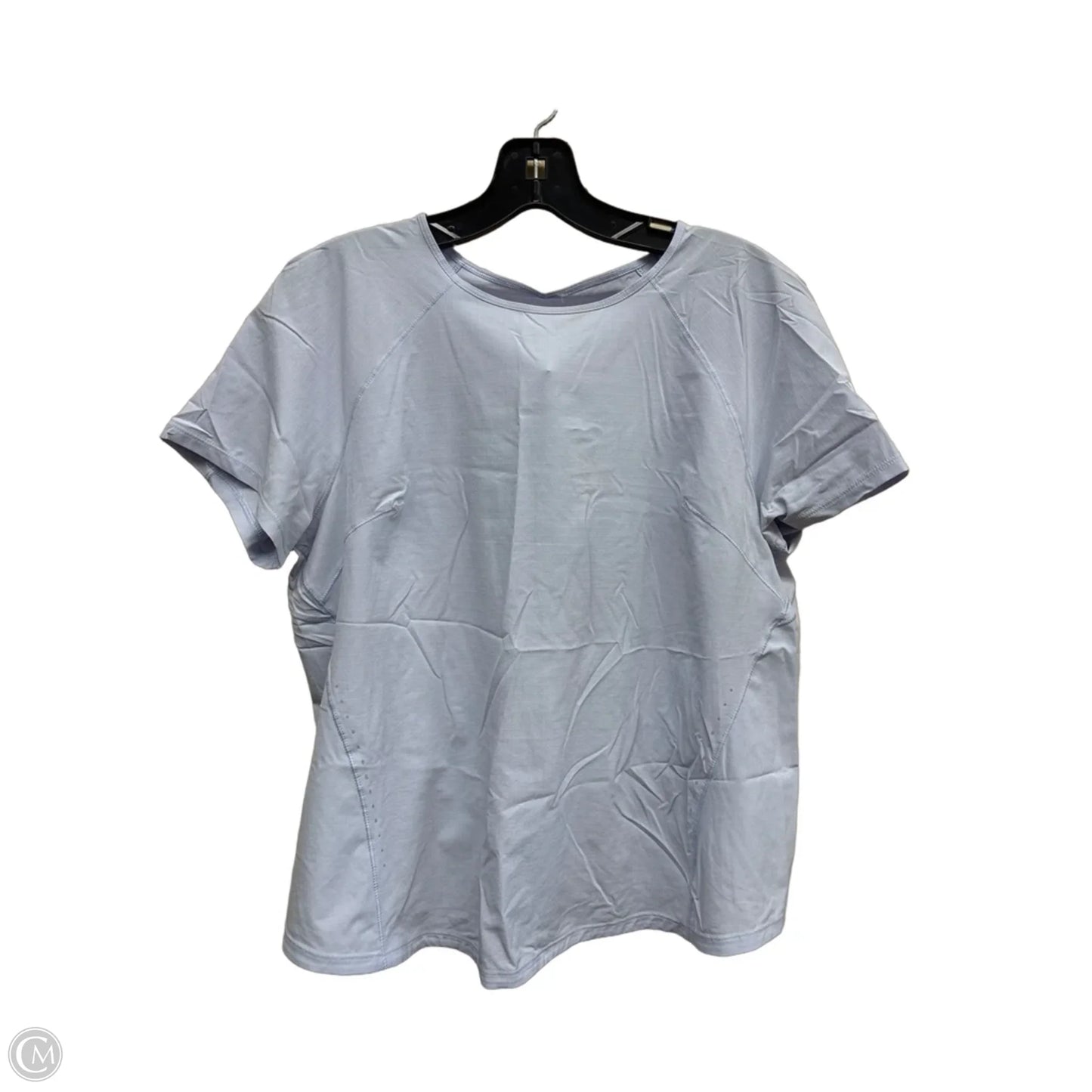 Athletic Top Short Sleeve By Lululemon In Blue