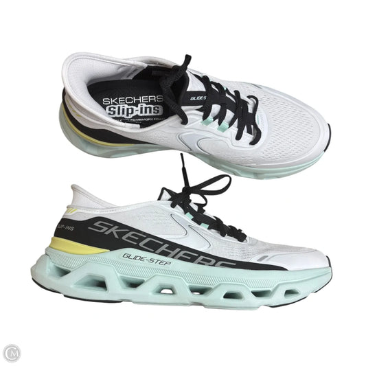 Shoes Athletic By Skechers In Green & White, Size: 10