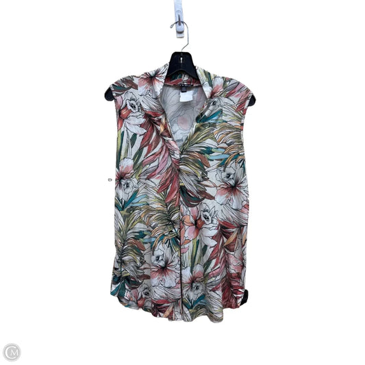 Top Sleeveless By Cable And Gauge In Multi-colored, Size: M