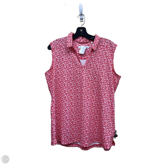 Top Sleeveless By Clothes Mentor In Red, Size: L