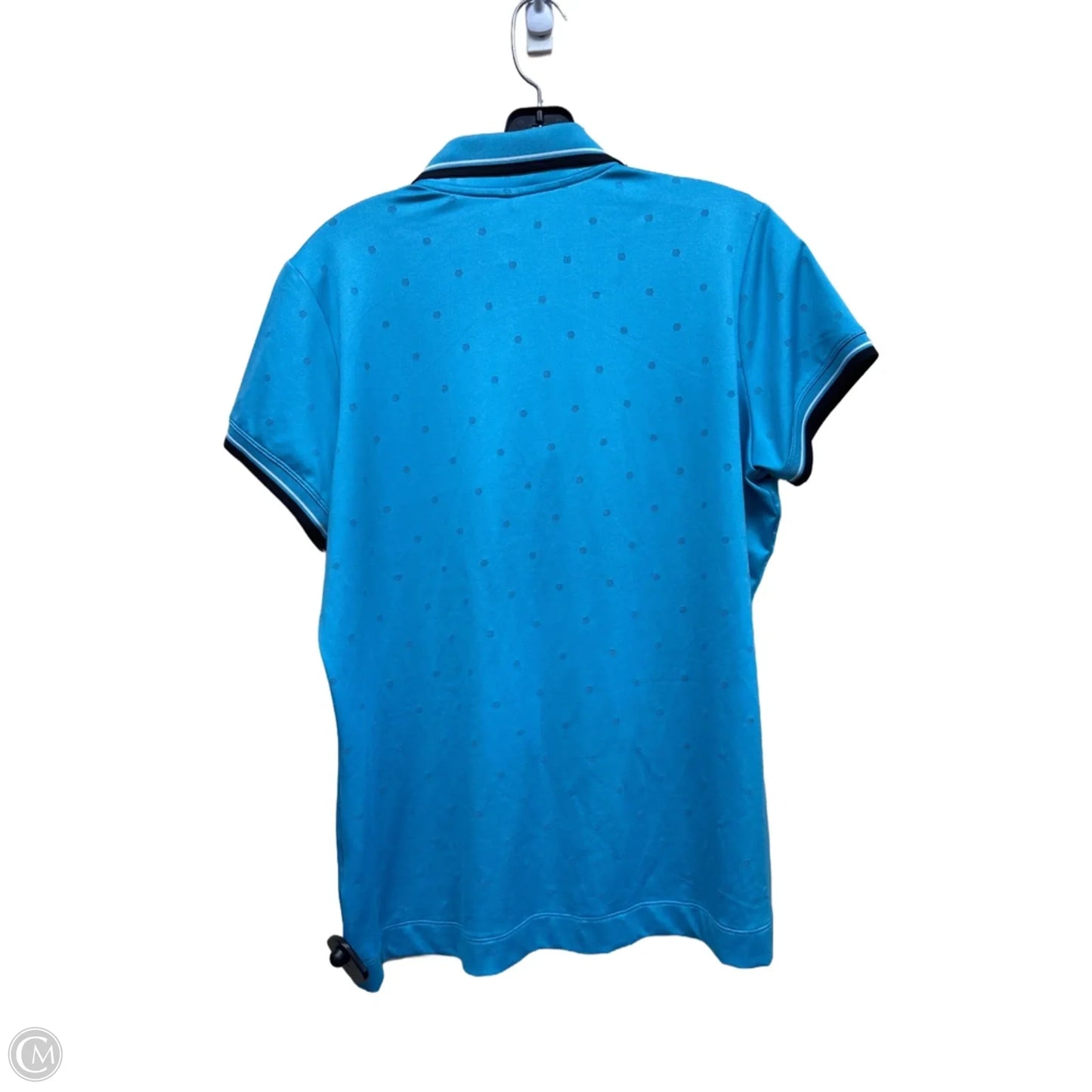 Athletic Top Short Sleeve By Nike In Blue, Size: L