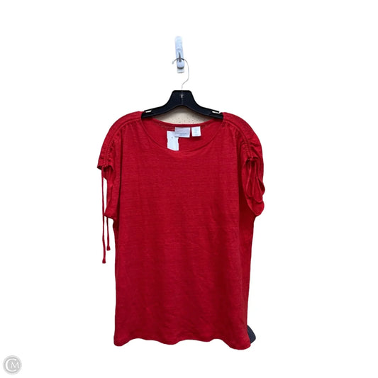 Top Short Sleeve By Cynthia Rowley In Red, Size: M