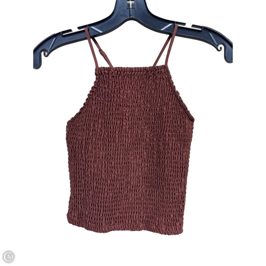 Top Sleeveless By A New Day In Brown, Size: S