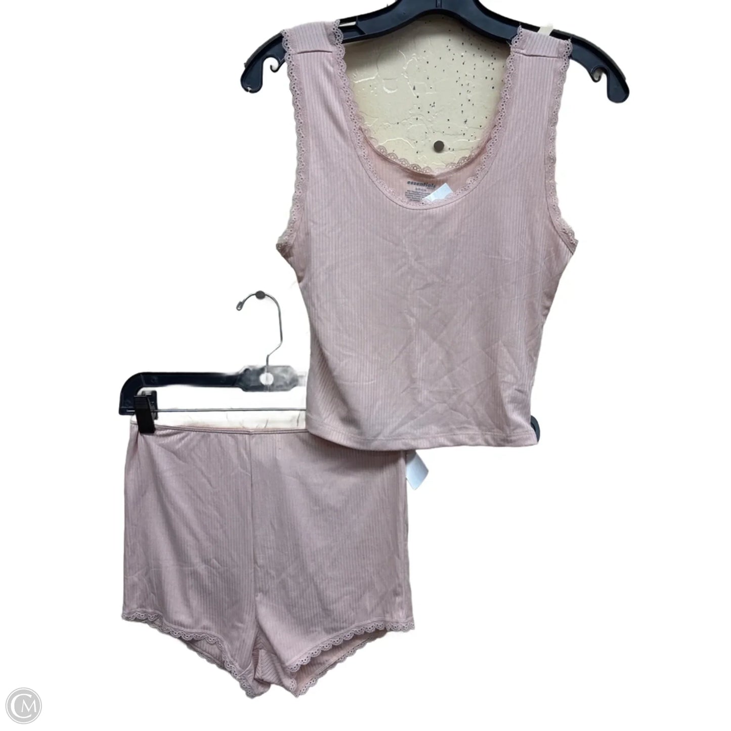 Pajamas 2pc By Essentials In Pink, Size: S