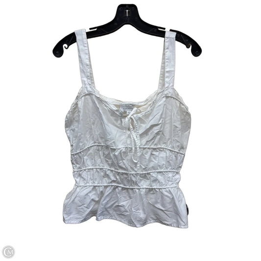 Top Sleeveless By Topshop In White, Size: 6