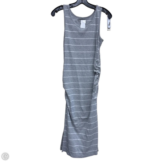 Dress Casual Midi By Sonoma In Grey & White, Size: S