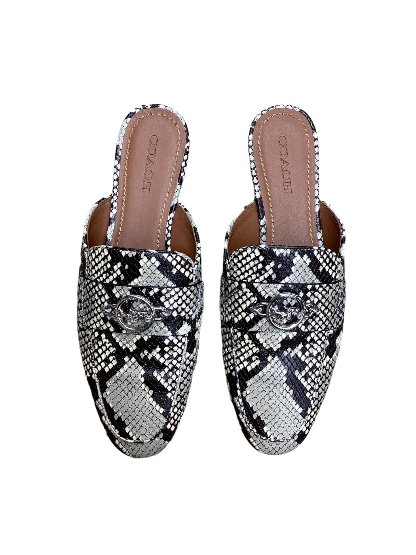 Shoes Flats By Coach In Animal Print, Size: 10