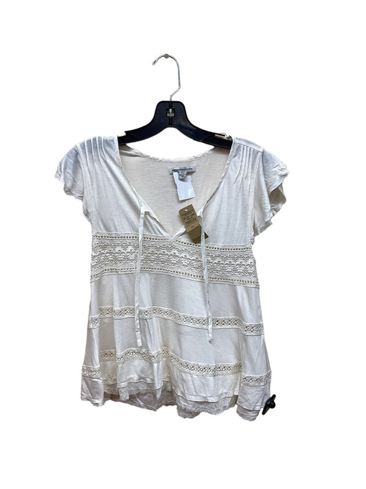 Ivory Top Short Sleeve American Eagle, Size S