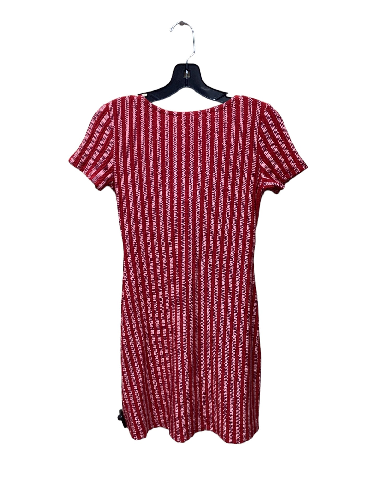 Red & White Dress Casual Midi Zara, Size S