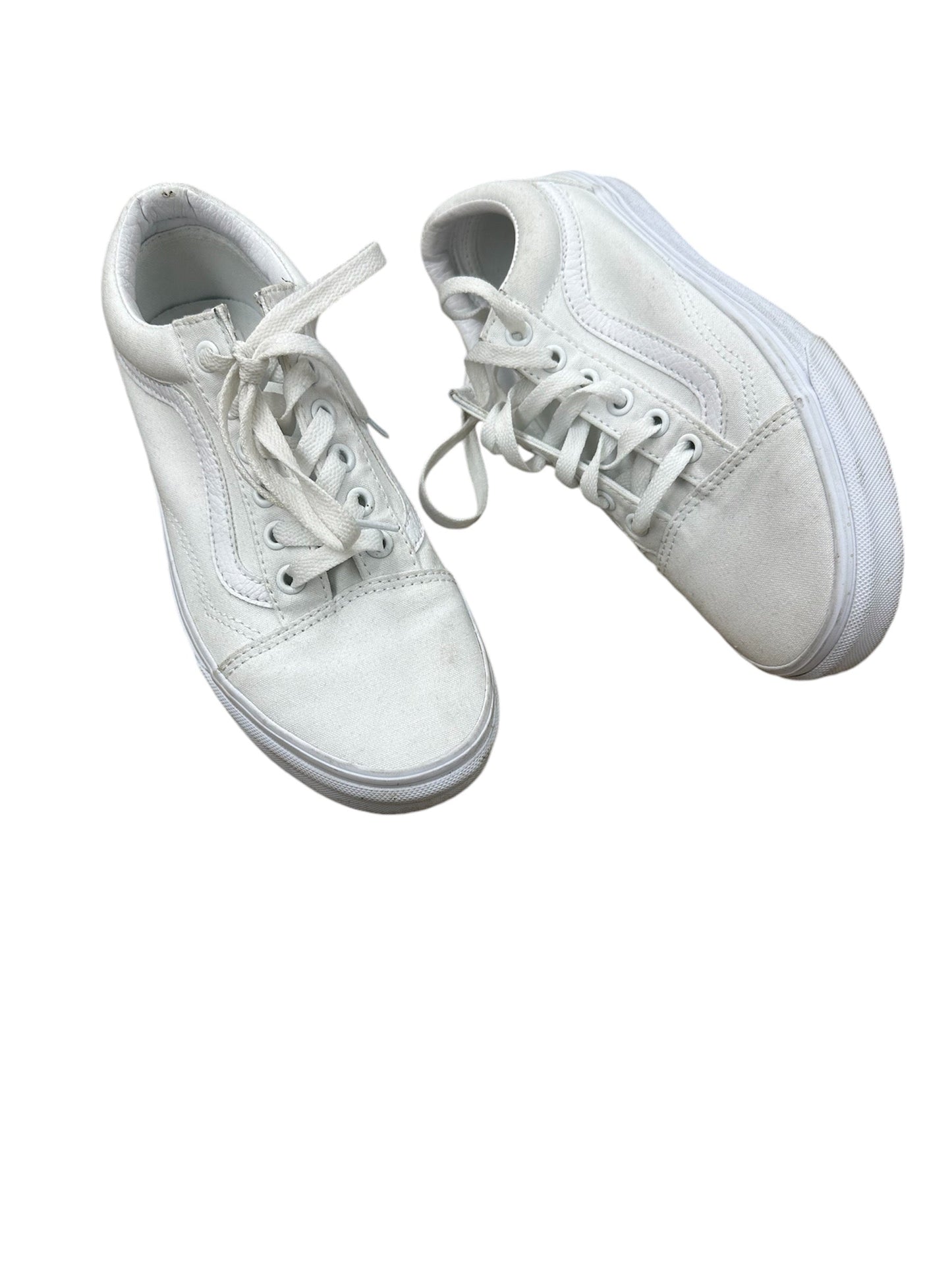 Shoes Sneakers By Vans In White, Size: 7