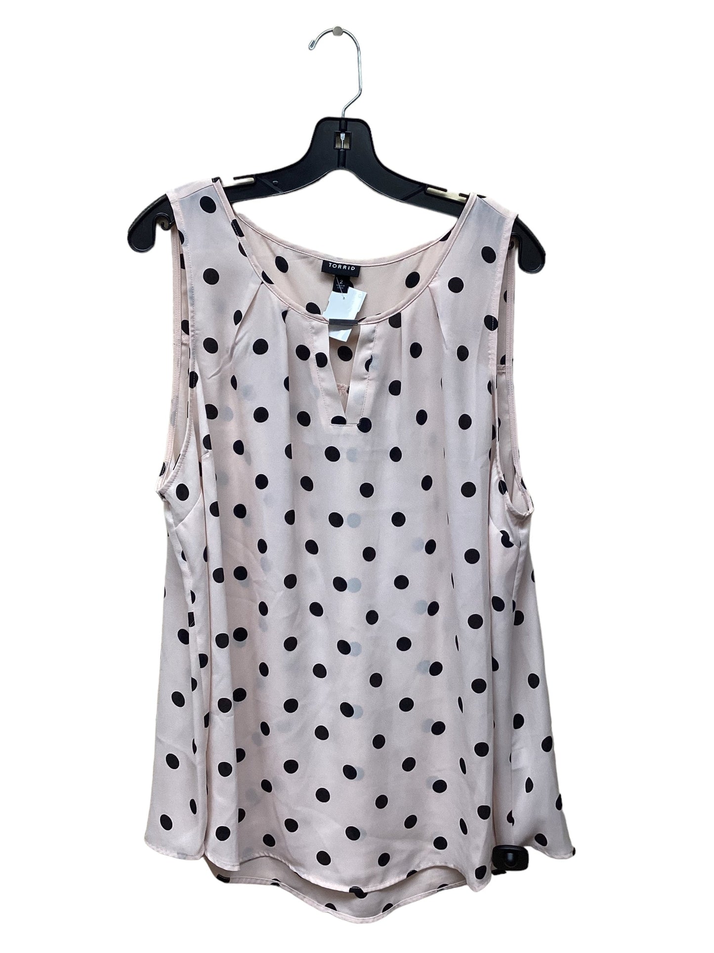 Polkadot Pattern Top Sleeveless Torrid, Size 2x