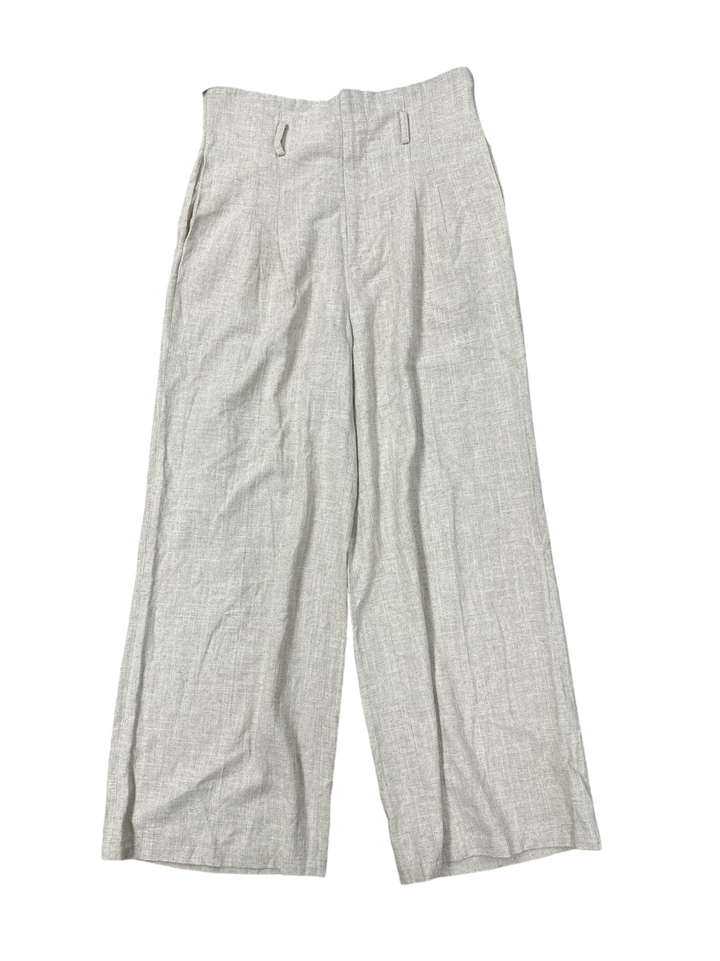 Pants Linen By Clothes Mentor In Ivory, Size: L