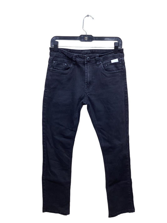 Jeans Straight By Clothes Mentor In Black Denim, Size: 10