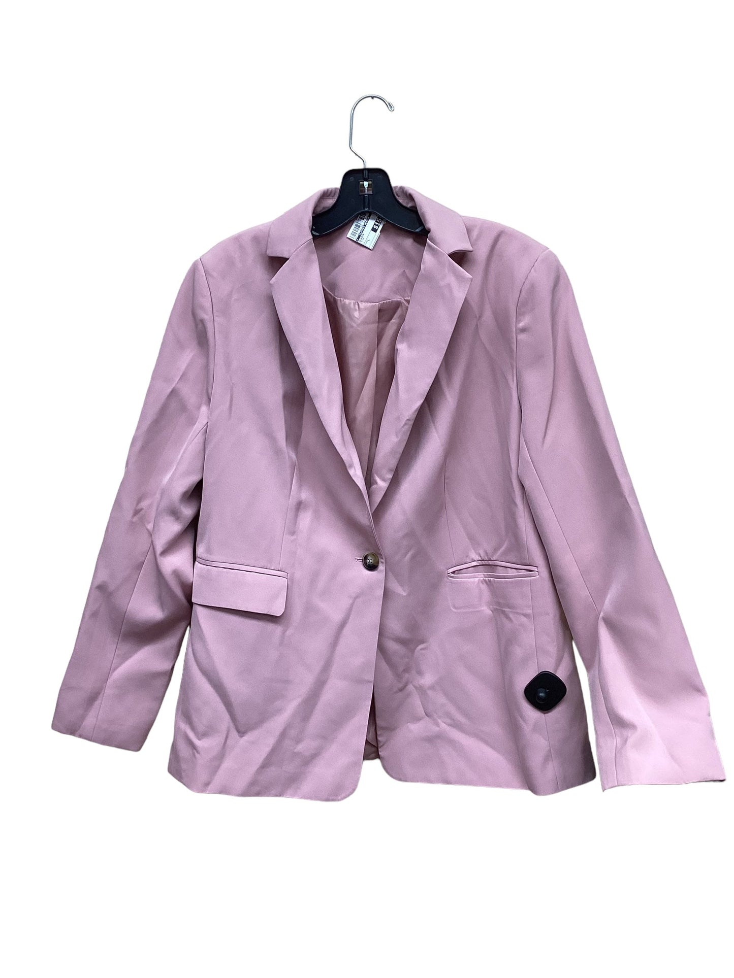 Blazer By Clothes Mentor In Pink, Size: L