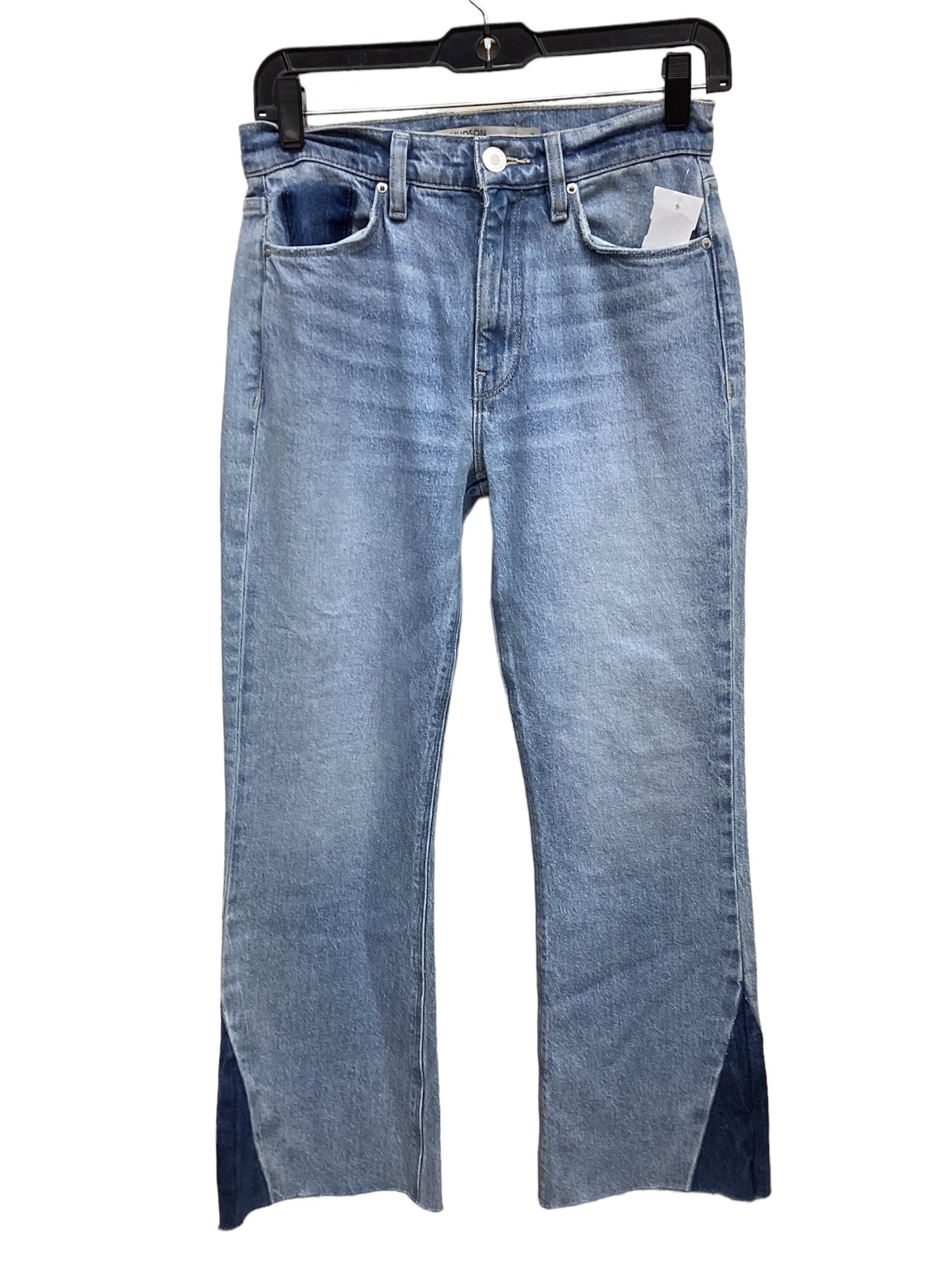 Jeans Flared By Hudson In Blue Denim, Size: 2