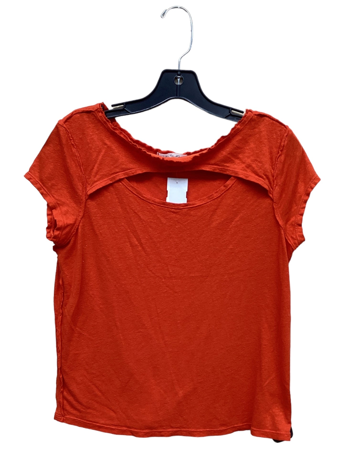 Top Short Sleeve By We The Free In Orange, Size: S