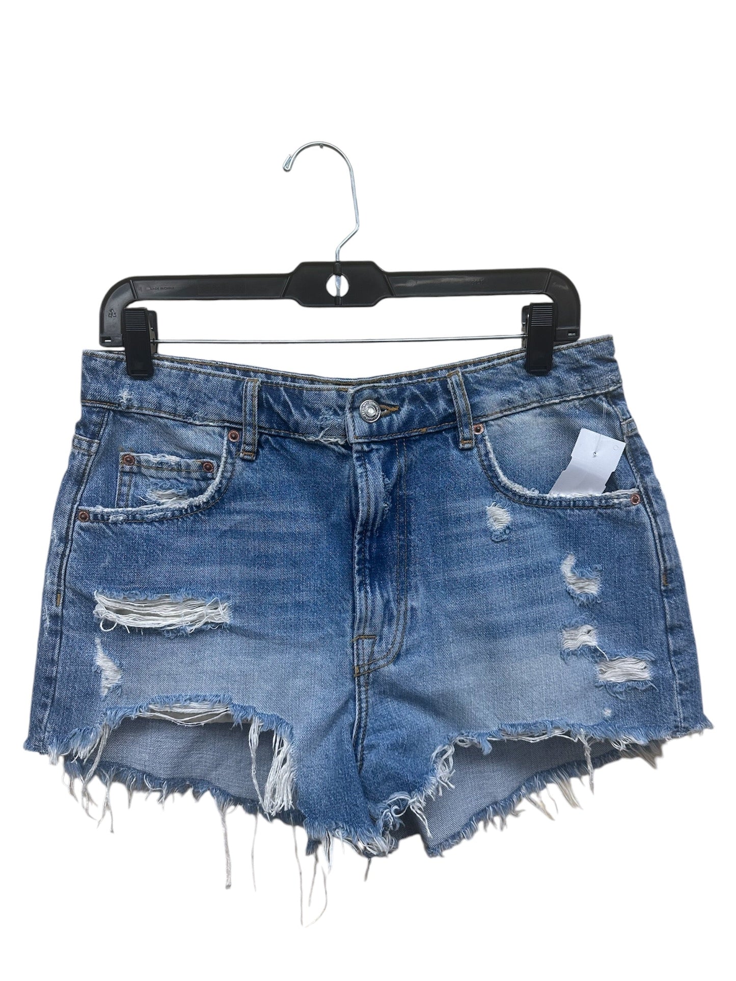 Shorts By Zara In Blue Denim, Size: 8