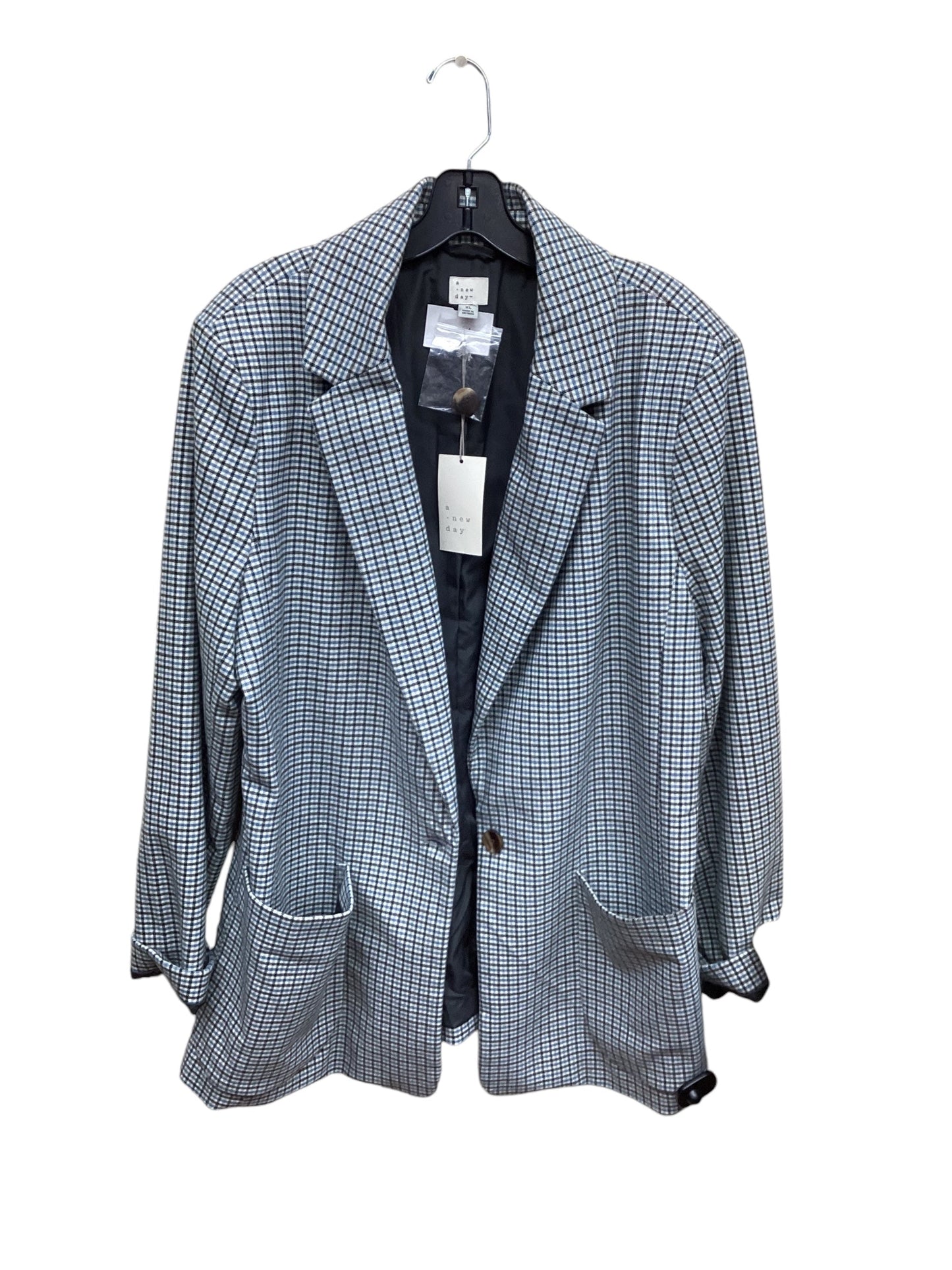 Blazer By A New Day In Blue & Grey, Size: Xl