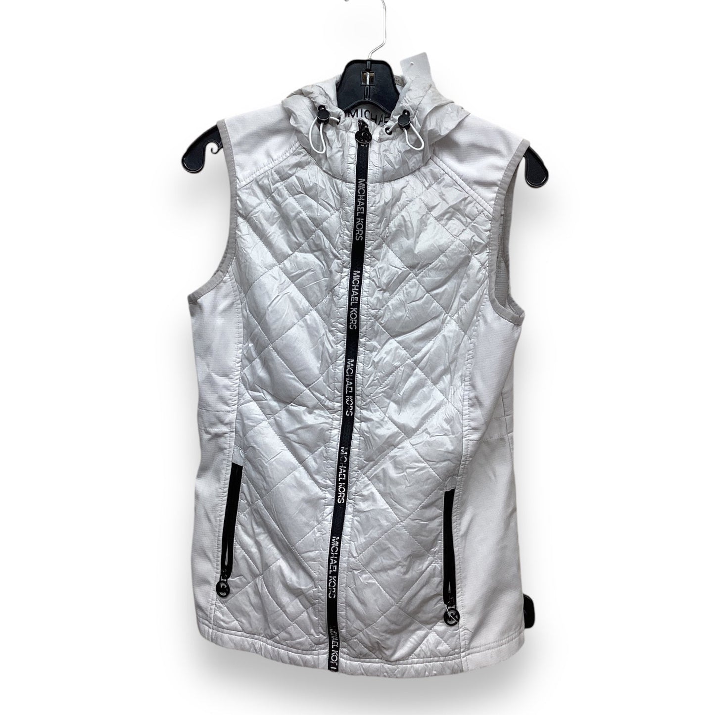 Vest Puffer & Quilted By Michael Kors In Grey, Size: M