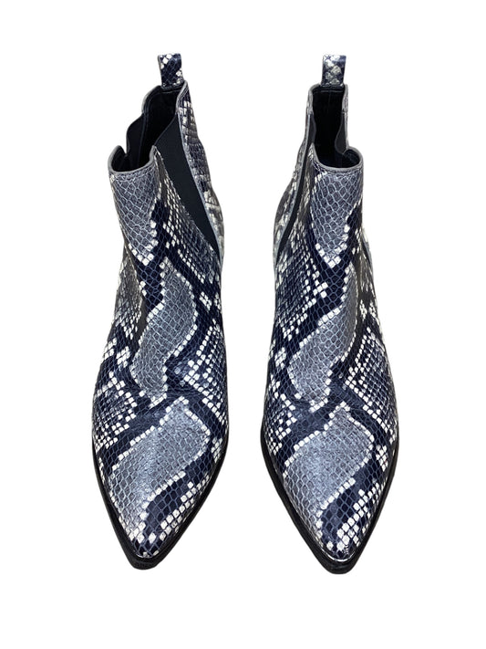 Boots Ankle Flats By Marc Fisher In Snakeskin Print, Size: 8