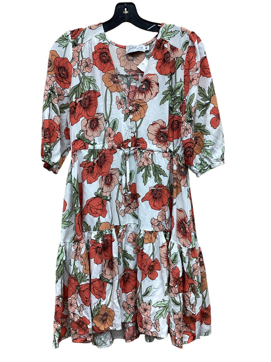 Dress Casual Midi By Clothes Mentor In Floral Print, Size: M