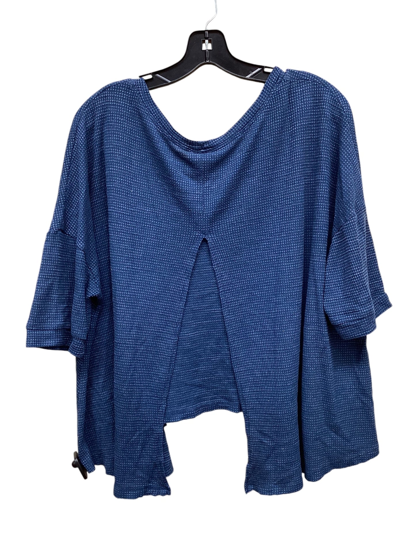 Top Long Sleeve By Free People In Blue