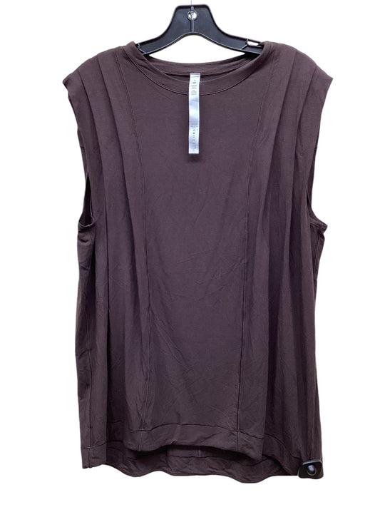 Top Sleeveless By Lululemon In Brown, Size: 8