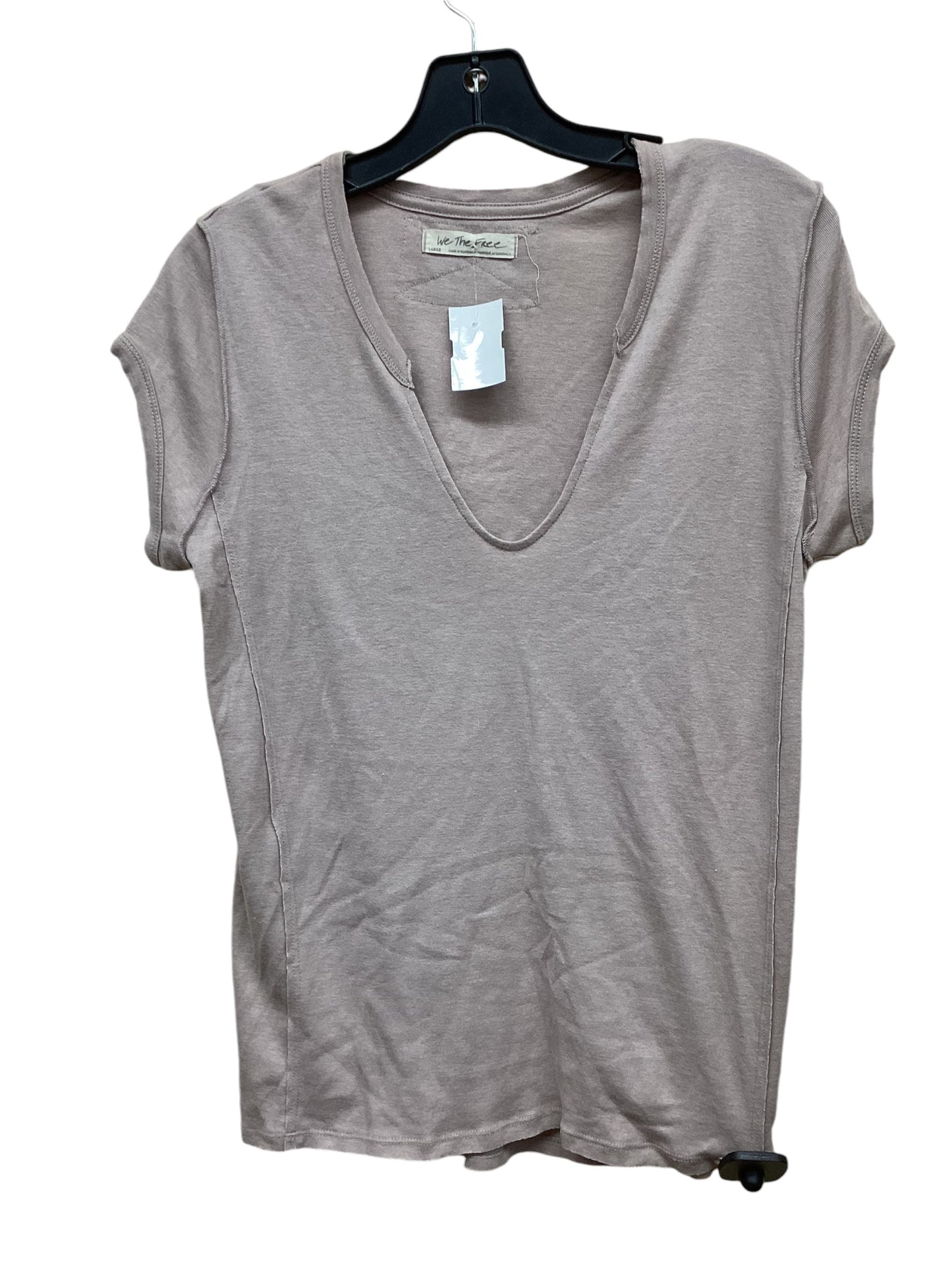 Top Short Sleeve By We The Free In Tan, Size: L