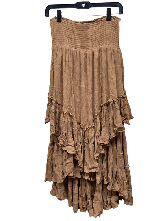 Skirt Maxi By Free People In Brown, Size: S