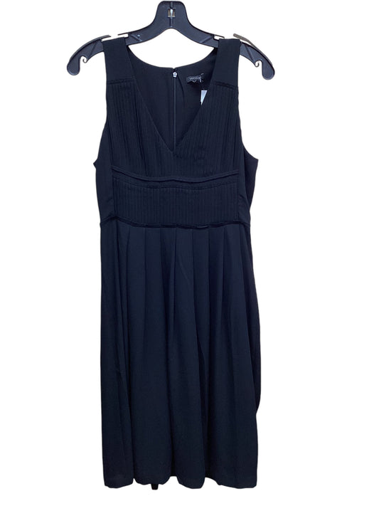 Dress Casual Midi By Ann Taylor In Black, Size: S