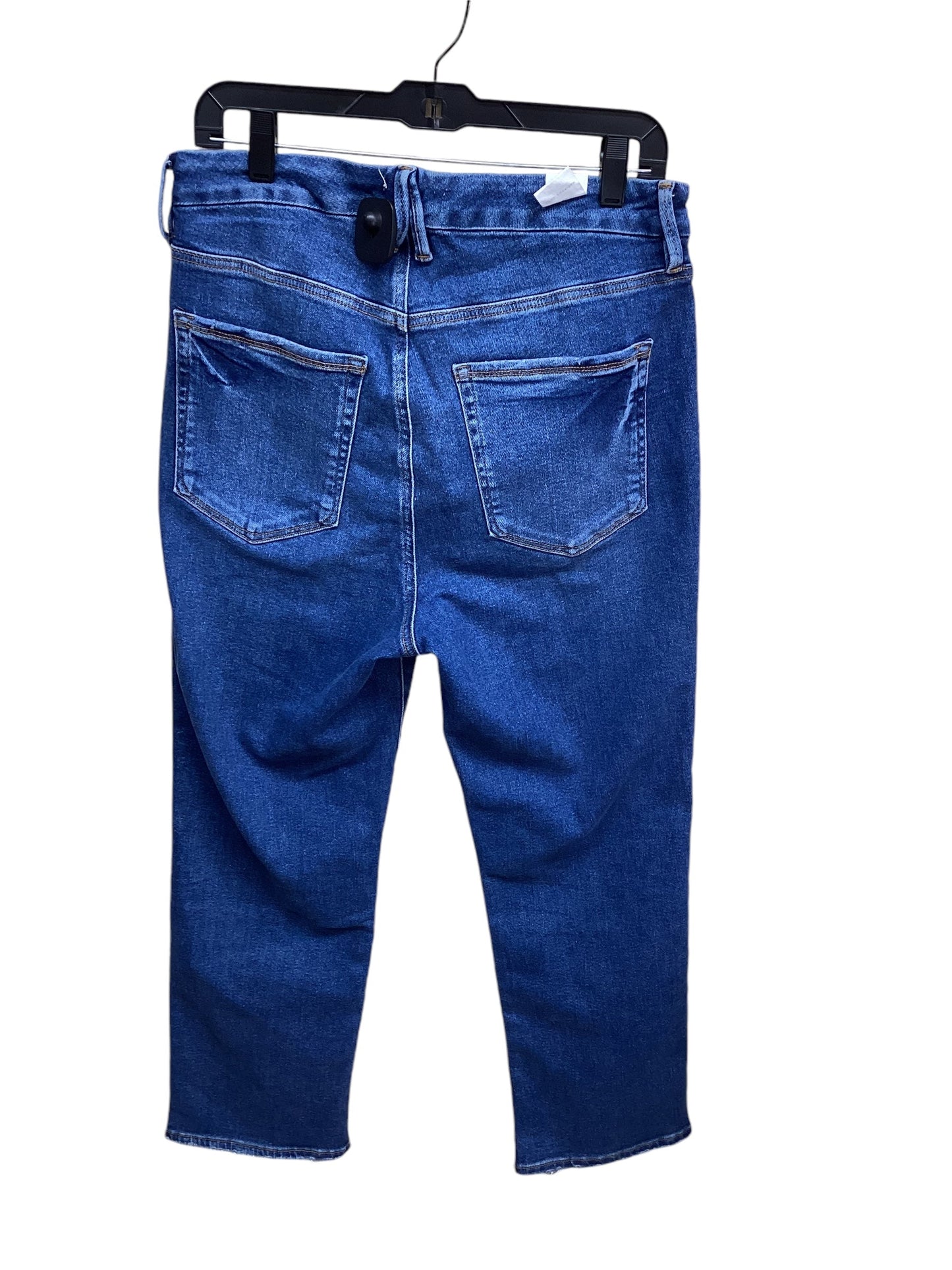 Jeans Straight By Good American In Blue Denim, Size: 15