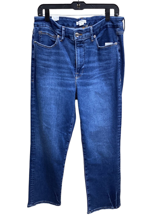 Jeans Straight By Good American In Blue Denim, Size: 15