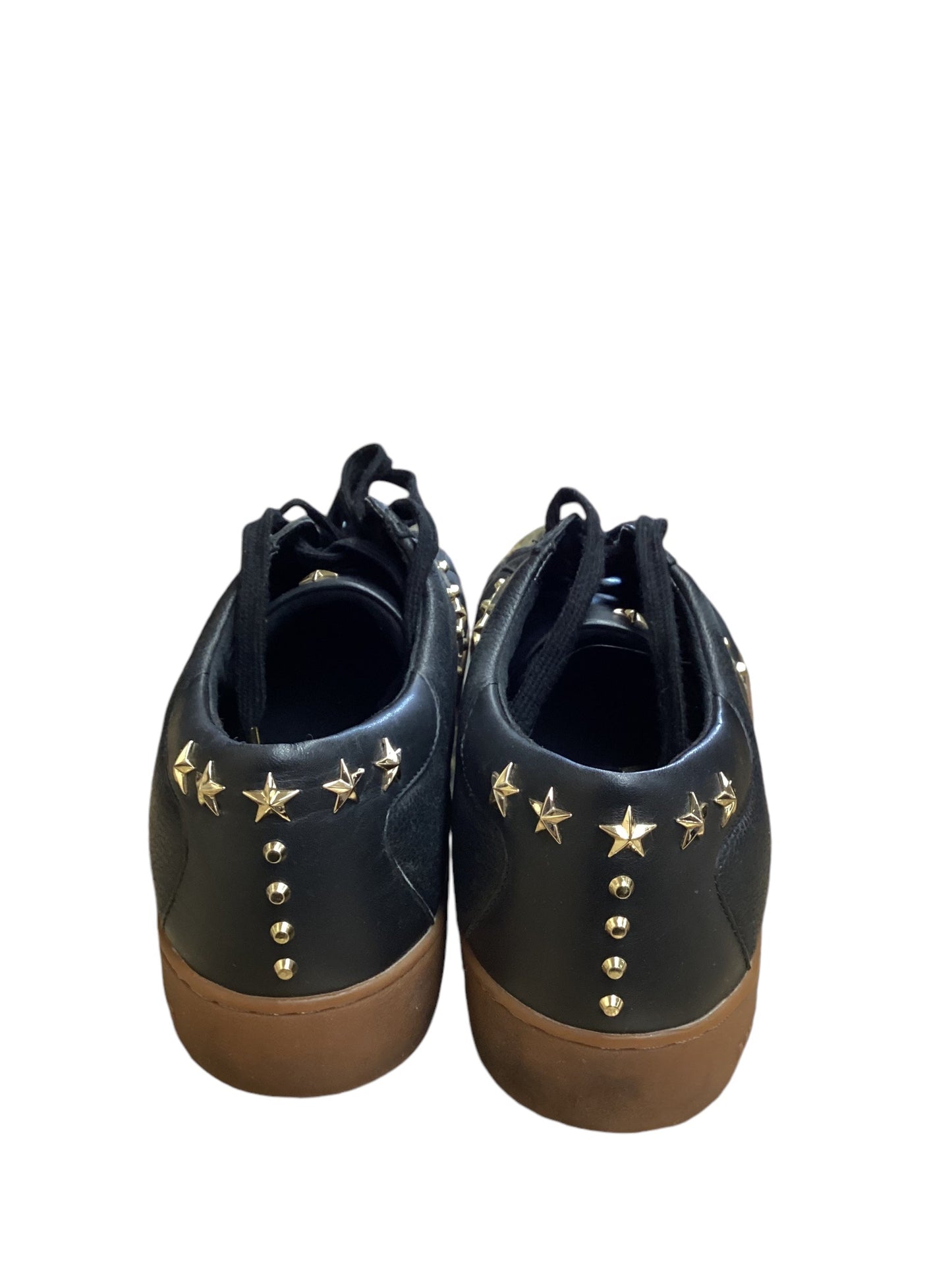 Shoes Sneakers By Michael Kors In Black & Gold, Size: 9