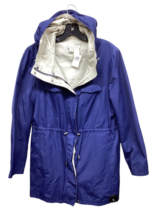 Jacket Windbreaker By Coldwater Creek In Blue, Size: L