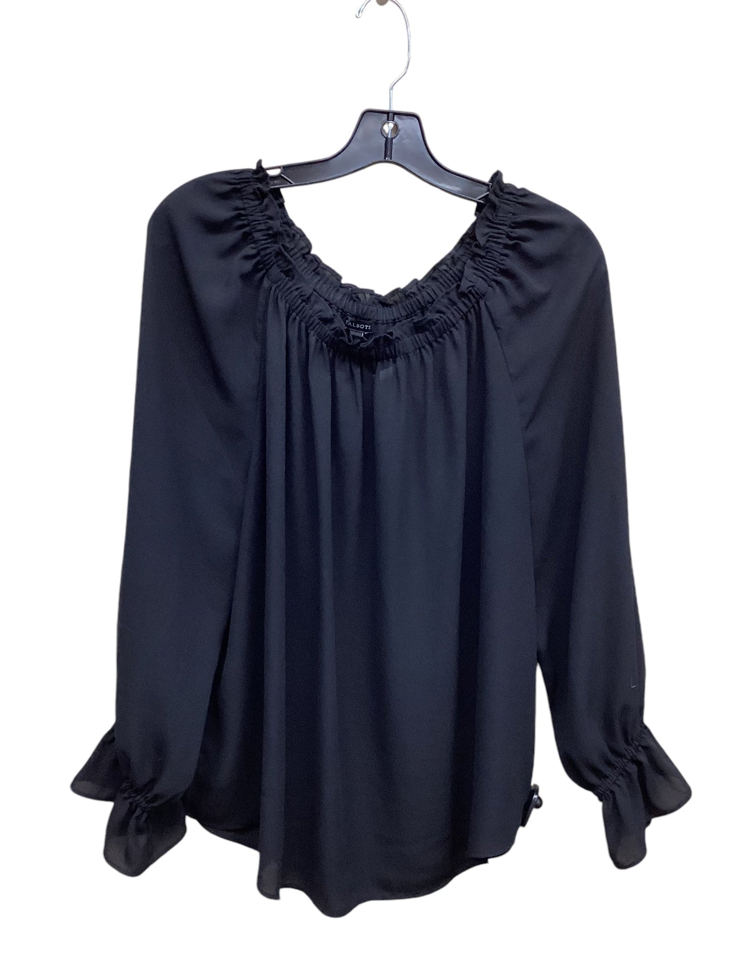 Top Long Sleeve By Talbots In Black, Size: Xl