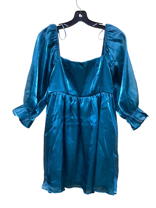 Dress Party Midi By Clothes Mentor In Blue, Size: L