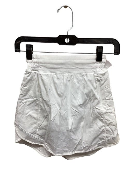 Athletic Skort By Lululemon In White, Size: 2