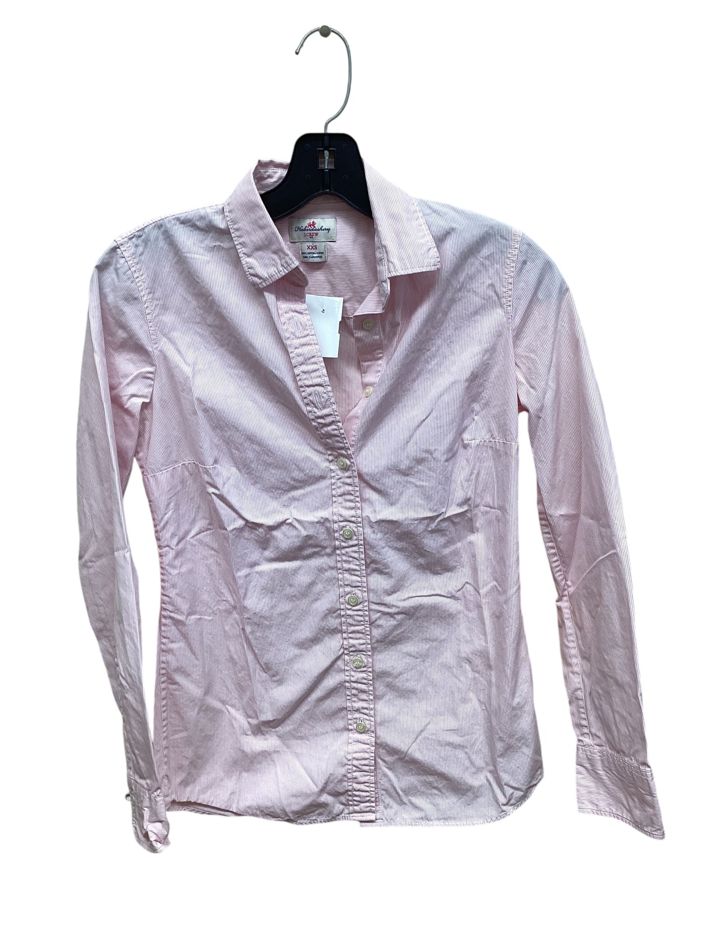 Top Long Sleeve By J. Crew In Pink, Size: Xxs