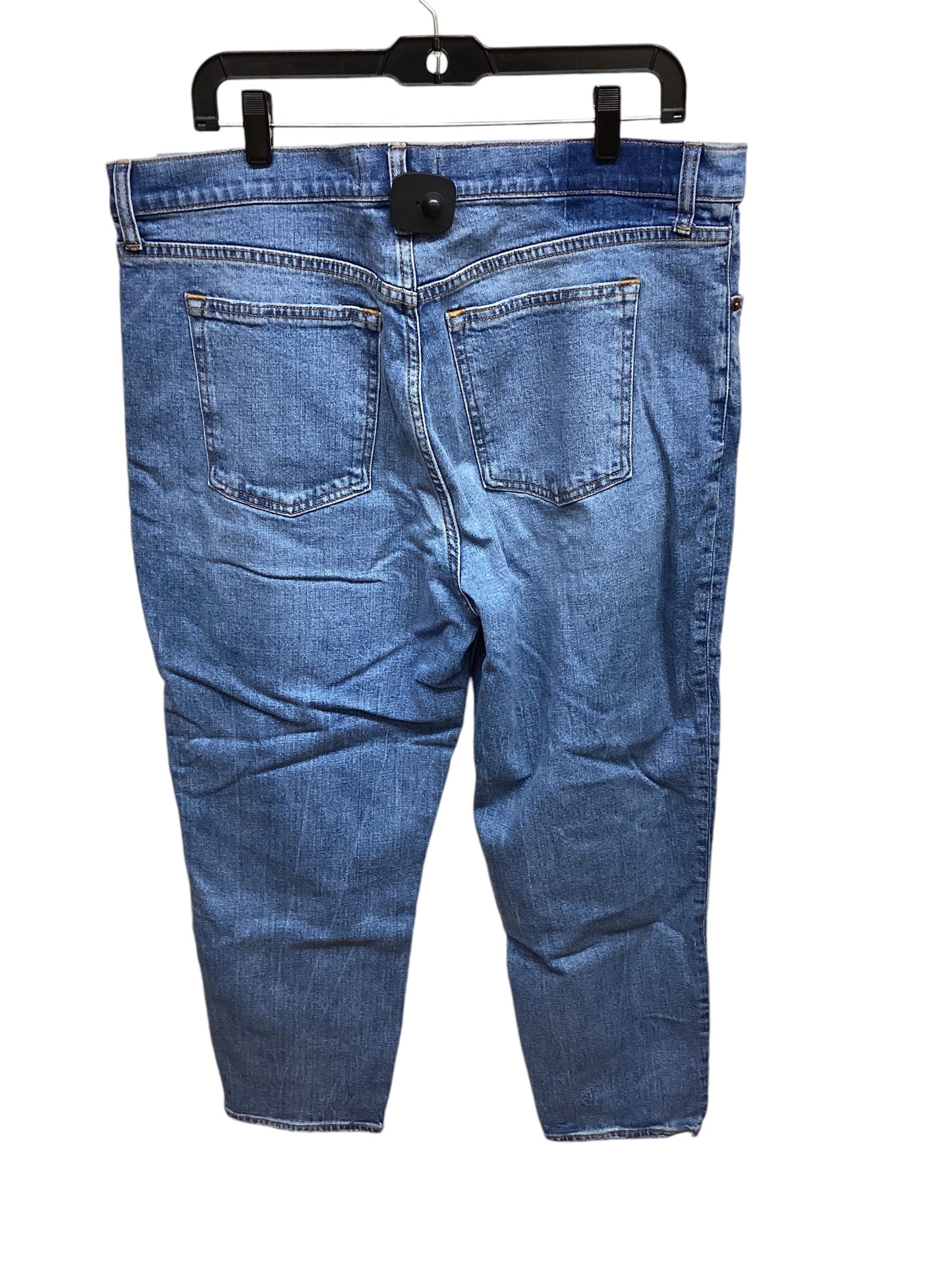 Jeans Straight By Abercrombie And Fitch In Blue Denim, Size: 16