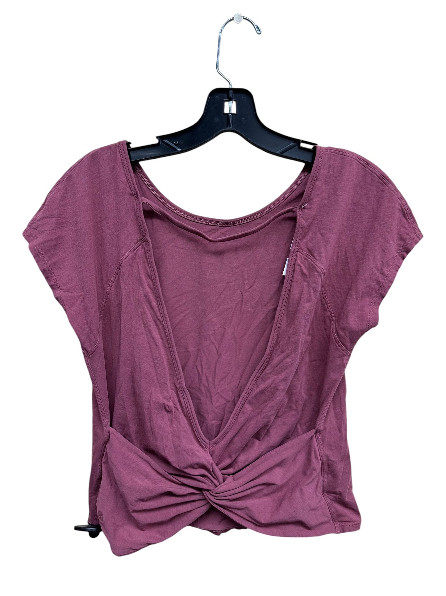 Athletic Top Short Sleeve By Lululemon In Pink