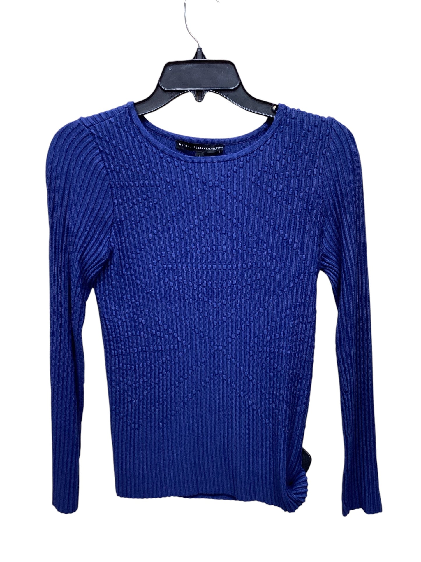 Top Long Sleeve By White House Black Market In Blue, Size: S