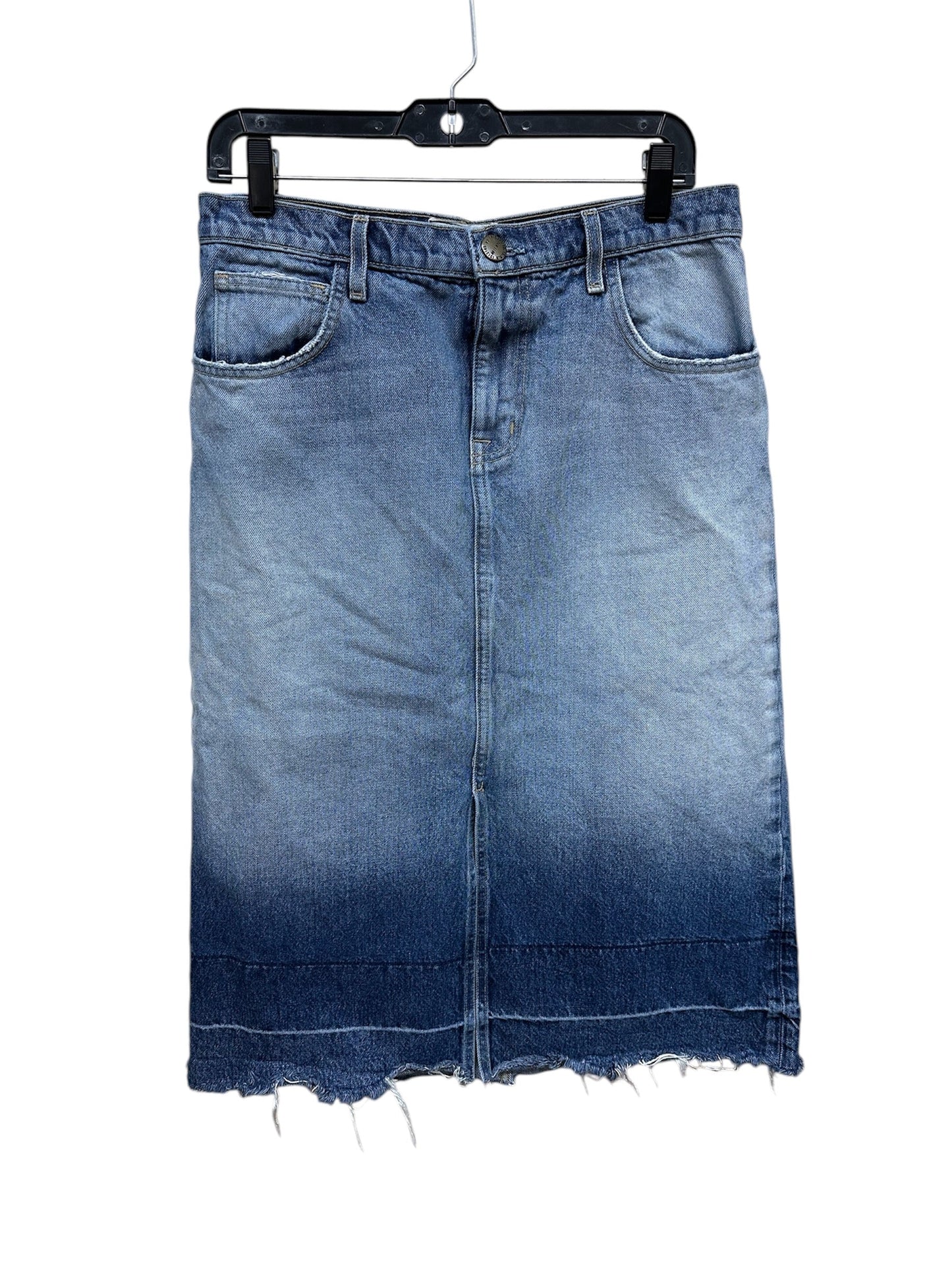 Skirt Midi By Current Elliott In Blue Denim, Size: 8