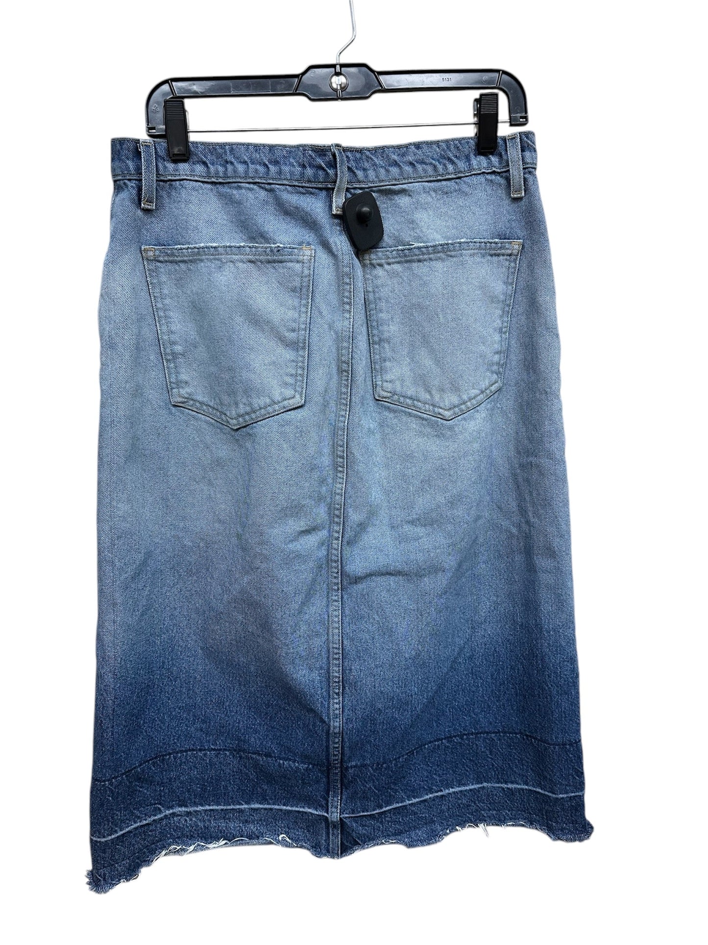 Skirt Midi By Current Elliott In Blue Denim, Size: 8