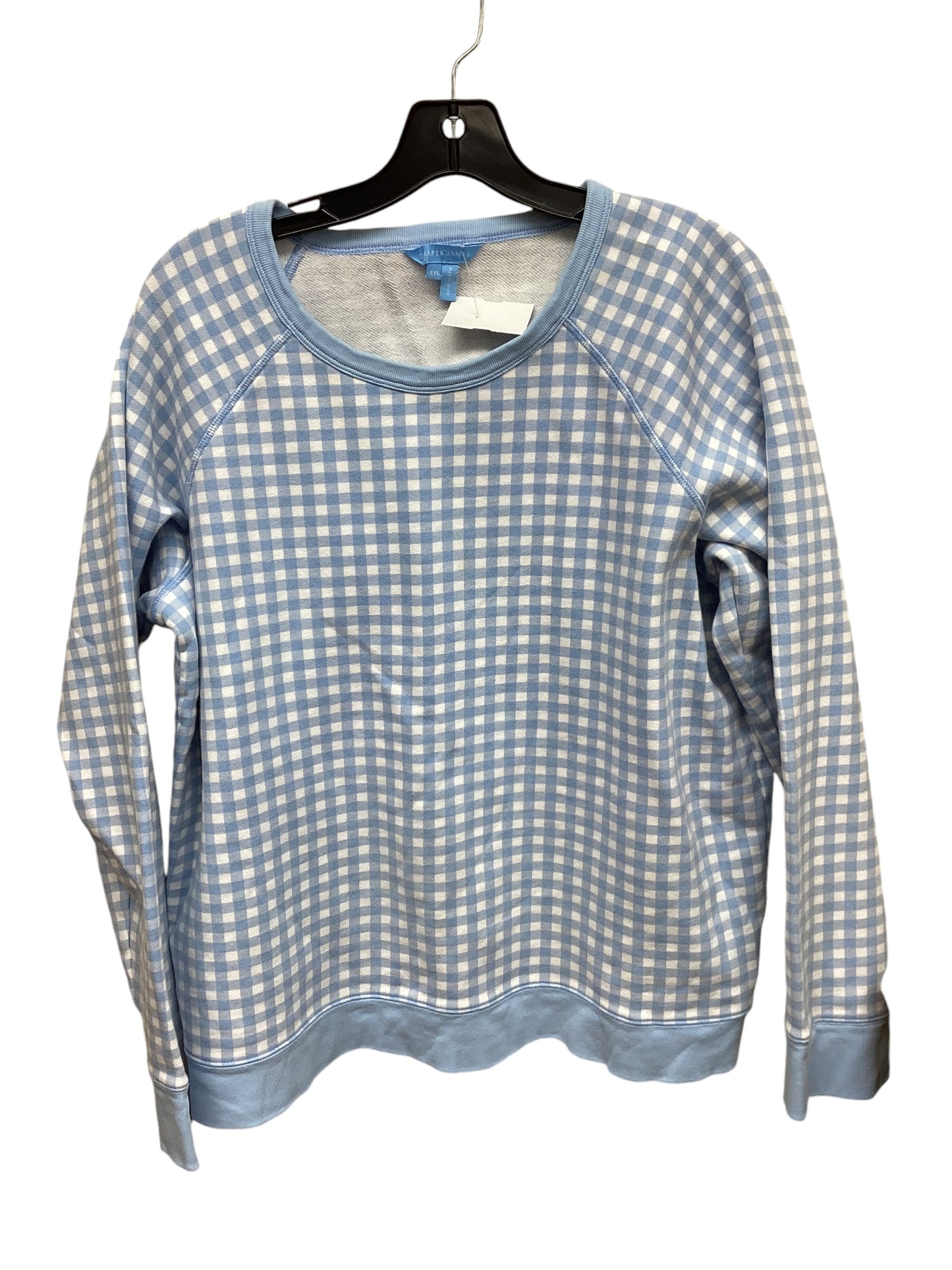 Top Long Sleeve By Draper James In Plaid Pattern, Size: Xxl