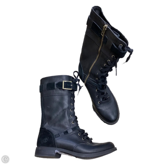 Boots Mid-calf Flats By Timberland In Black, Size: 7