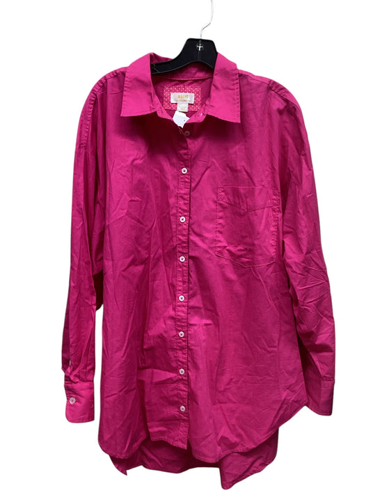 Top Long Sleeve By Maeve In Pink, Size: Xl