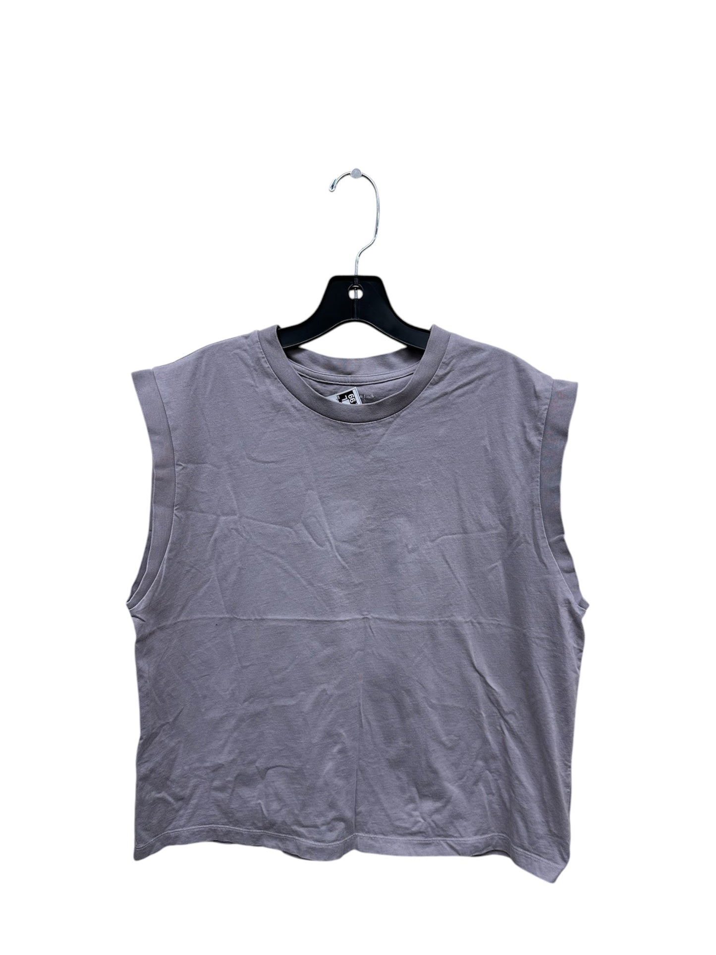 Top Sleeveless By Abercrombie And Fitch In Grey, Size: L