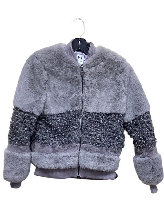 Jacket Faux Fur & Sherpa By John + Jenn In Grey, Size: Xs