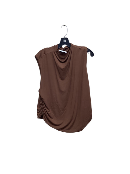 Top Sleeveless By A New Day In Brown, Size: Xl